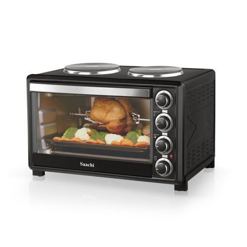 45 Litres Saachi Electric Oven Cooker With 2 Hot Plates- Black