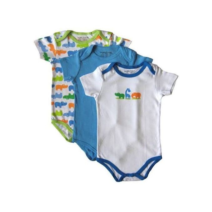 Babys 3 Pack Short Sleeve Bodysuits - Multicolor