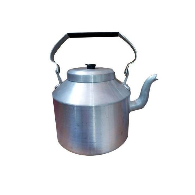 Heavy Non-Electric Alluminium Kettle For Boiling Water-Silver