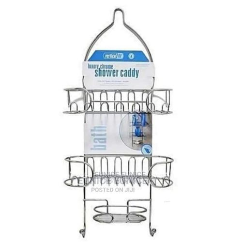 Luxury Stainless Steel Shower Caddy Bathroom Accesory-Silver