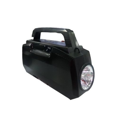Large Bluetooth Speaker With 15 Hours Play Time And Torch/Color Varies-Black