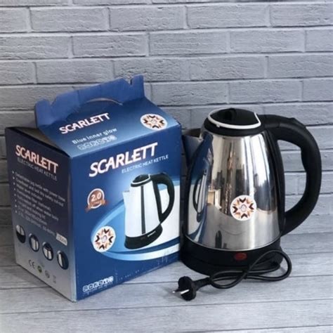 Scarlett Electric Pacolater Heat Kettle Steel 2L
