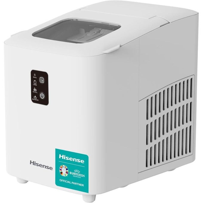 Hisense Ice Maker Automatic Ice Making Portable and Compact Fast ice Making 2 Sizesice Cubes Transparent View Window Self-Cleaning - Multicolor