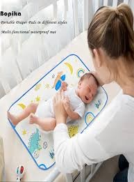 Waterproof Baby Urine Mat Pad Diaper - White Multiple Designs