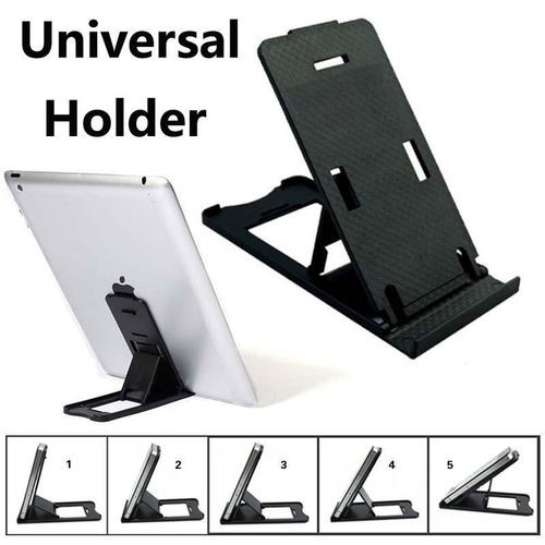 Adjustable Mobile iPad Smart Phone Holder -Black