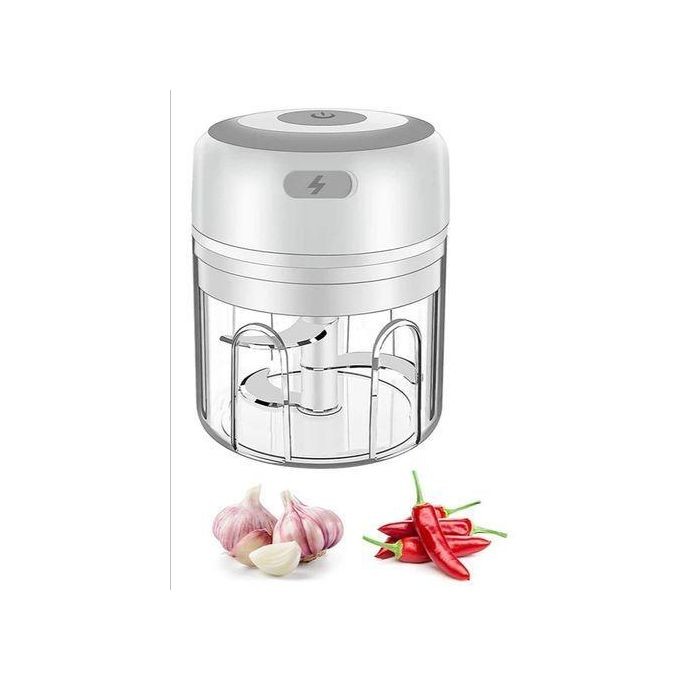1 Electric Rechargeable Vegetables Cutter-Multicolours