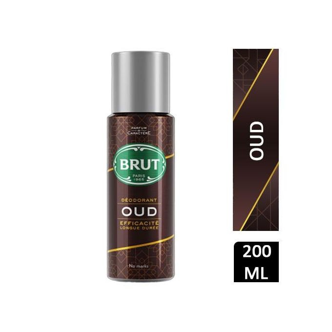Brut Oud Scented Body Deodorant Spray for Men, 200ml