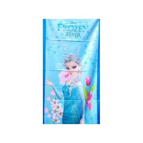 Cartoon Charater Girls Towel - Blue