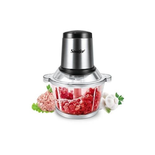 Electric Meat Spices Sausages Mincer Grinding Machine-Silver