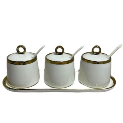 Spice Food Storage Jars Canister Food Storage For Tea, Coffee, Spice Jar- Cream