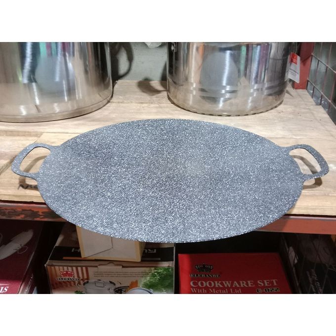 Marble Coated Non-Stick Frying Pan For Cooking-Grey