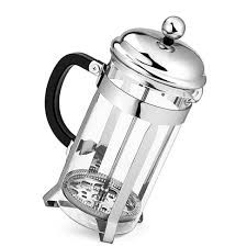 Stainless Steel French Press Coffee Espresso Tea Maker, 600ml, Silver.