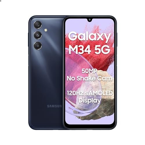 Samsung Galaxy M34 5G (Midnight Blue,6GB,128GB)|