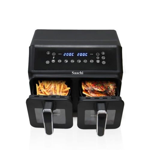 Saachi 10 Liters Digital Doubl Door Air Fryer Grill Pan