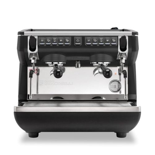 Nuova Simonelli Appia II Volumetric 2 Group Coffee Espresso Machine With Free Installation, Espresso Starter Kit, And Water Filter System- Black.