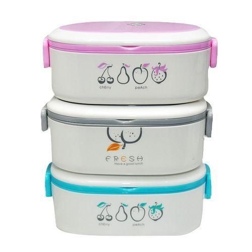 3 Pieces Of Sealed Lunch Boxes - Multicolor