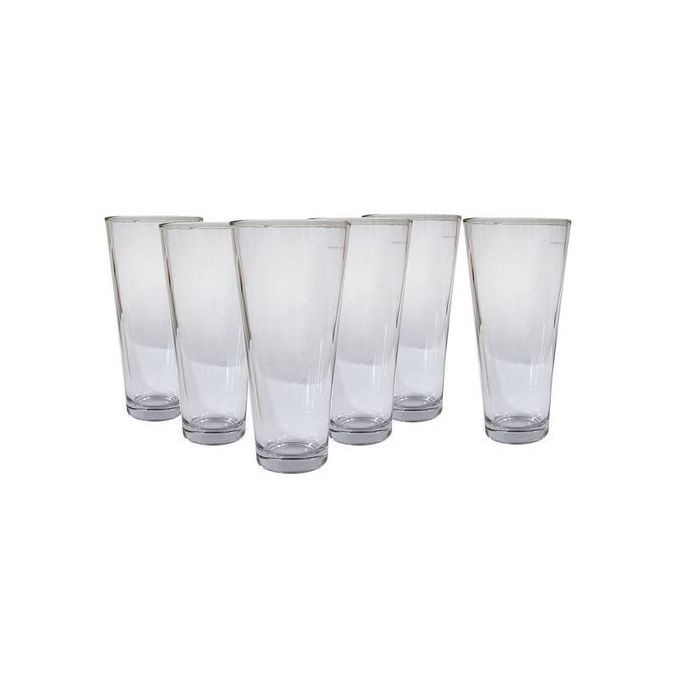 6 Pieces Drinking Glasses - Transparent