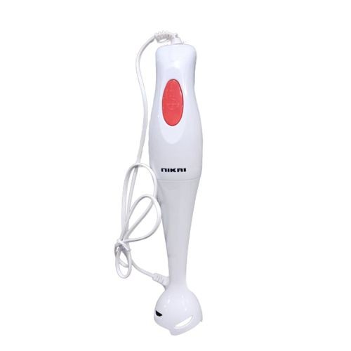 Nikai Electric Hand Blender For Making Smoothies And Fruit Juices-White/Silver
