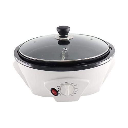 Automatic Electric Coffee Roaster With Non Stick Bottom-White
