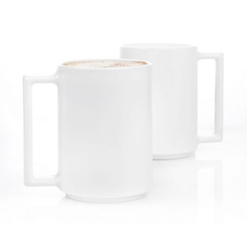 Luminarc Set Of Ceramic Tea Coffee Cups -White