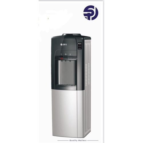 SPJ Hot And Cold Water Dispenser 3taps And Fridge Compartment - Grey
