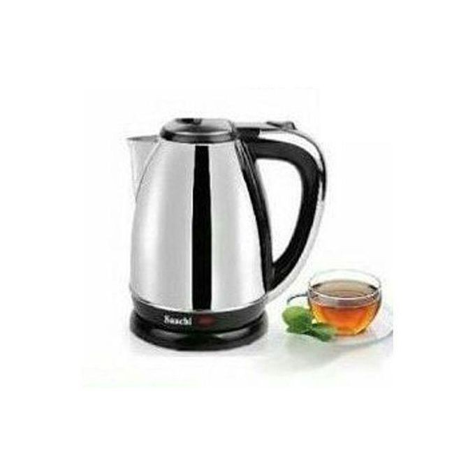 Saachi Fast Cooking Electric Kettle 2L -Silver, Black