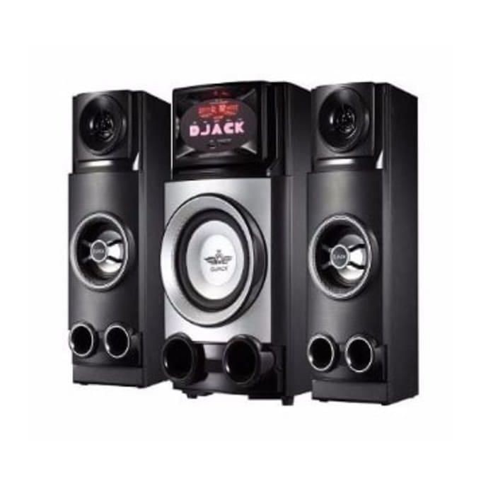 Djack Wireless Home Theatre System With Remote Control And Beat Lighting-Black