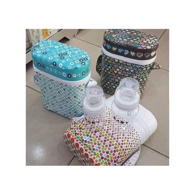 Baby Bottle Milk Warmer With 2 Bottles - Multicolor