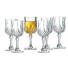 6 Pieces Of Diamond Design Wine Glasses-Colorless.