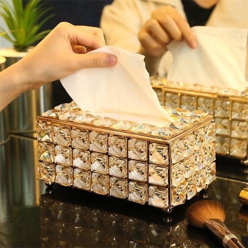 Facial Tissue Napkin Paper Storage Box Dispenser Stain Resistant Holder