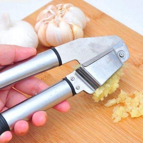 Stainless Steel Garlic Presser Mincer-Silver