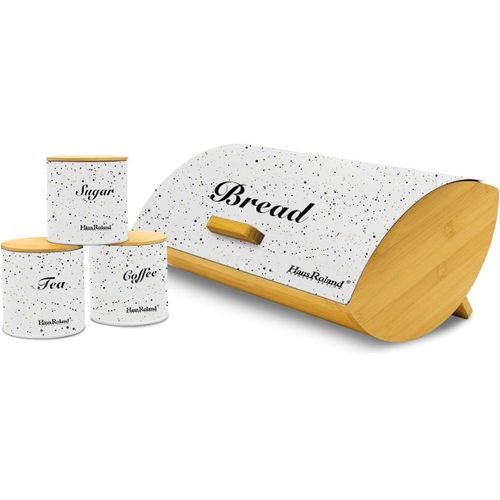 Bread Box for Kitchen Counter Oval Bread Bin Storage Container For Loaves Pastries Dry Food