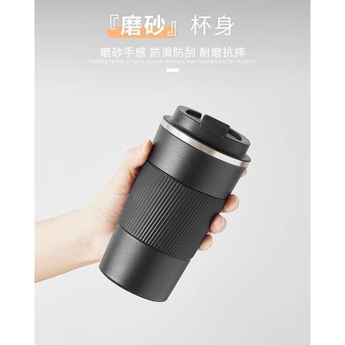 Steel Vacuum Insulated Coffee Cup Double Walled Car Travel Mug With Leak Proof Lid Reusable Thermal Cup For Hot Cold Tea Drinks -Multicolor