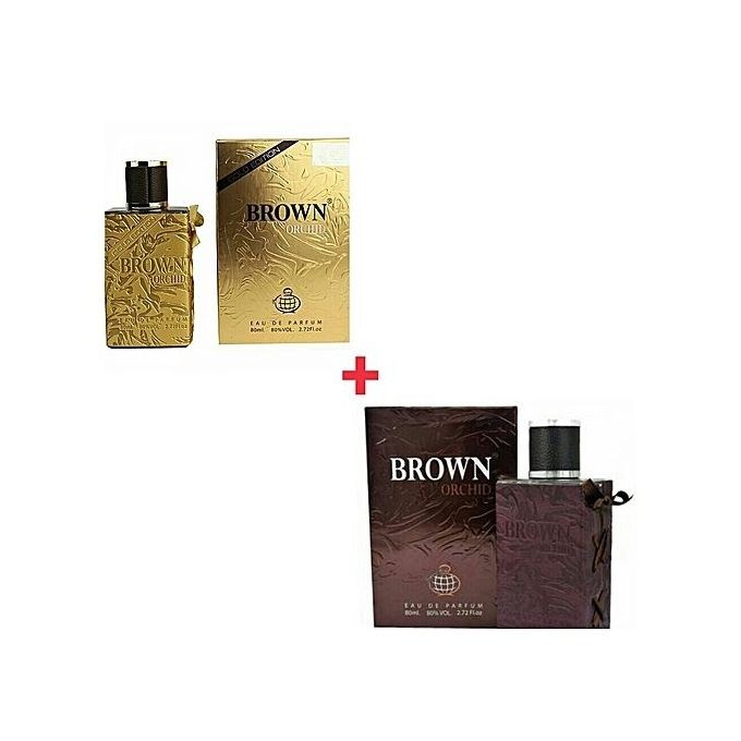 Brown Orchid Couple Gift Bundle - Gold Edition and 80ml 80ml