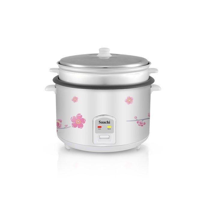 Saachi 4.6 Liters Multifunction 3 In 1 Rice Cooker-White