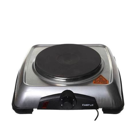 Quality Electric Hotplate With Single Burner-Silver