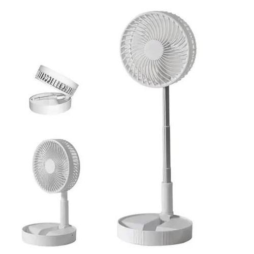 Telescopic Rechargeable Adjustable Head Tilting Table Stand Fan-Multicolour