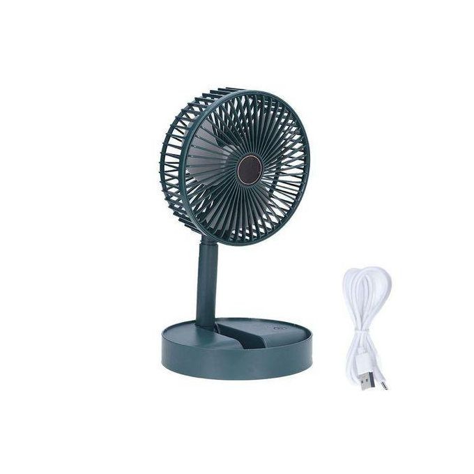 Rechargeable Portable Fan Air Cooler Simple Foldable Fan Hand Held - Pink, White, Green, Grey