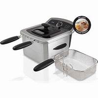 4 Liters Electric Deep Fryer For Frying Fast Foods Chips Chicken Sausages Kebabs Chaps-Silver/Black