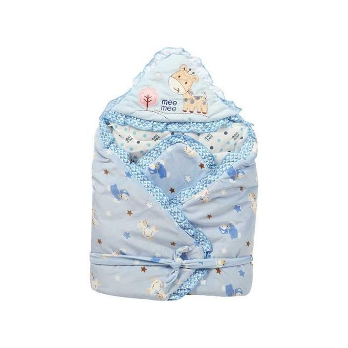 Baby Shawl Receiver  - Blue Pattern May Vary