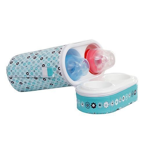 Baby Bottle Warmer, Comes with 2 Feeding Bottles - Turquoise