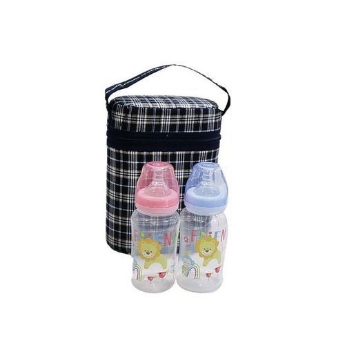 Baby Bottle Warmer With 2 Feeding Bottles - Multicolor