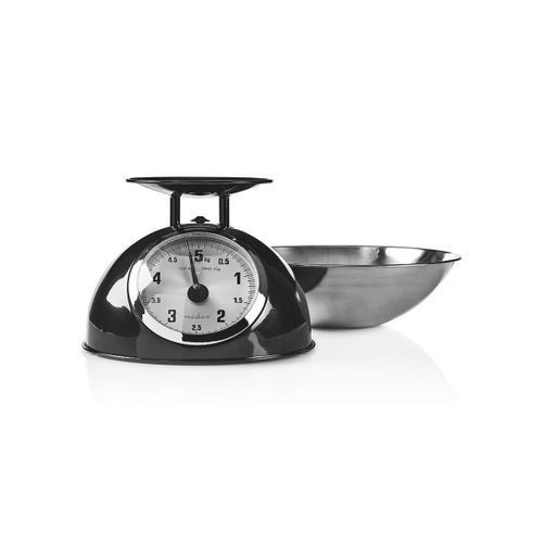 Stainless Steel Mechanical/Kitchen Weighing Scale Set - Black
