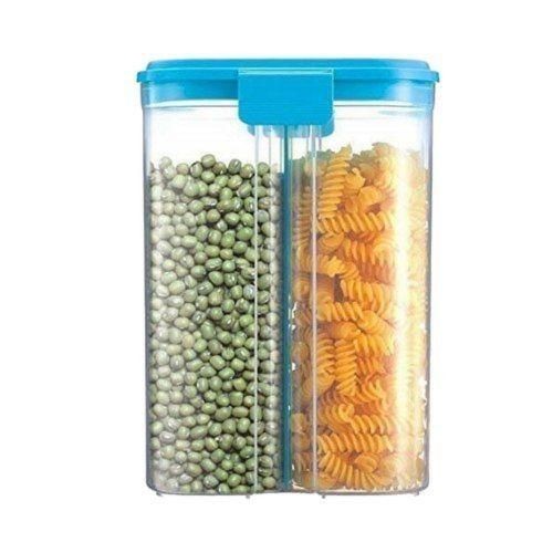 2 Section Transparent Storage Container-Blue.