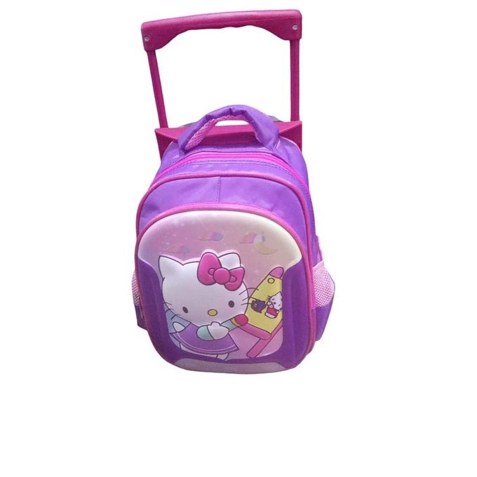 A Medium Size Backpack Black In Colour It's Strong With Good Quality It's Pure Cloth It's For Schooling And Other Works It Has multiple Colours