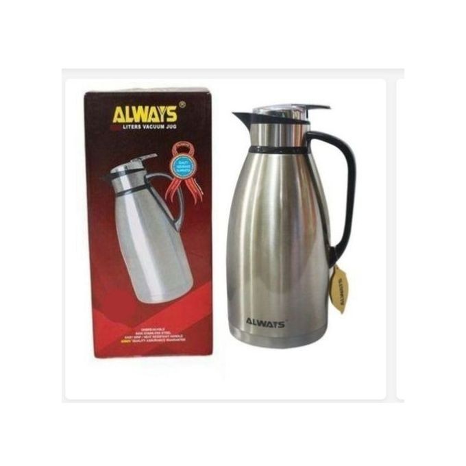 Always  Flask 2ltr Pressing Metallic - Silver