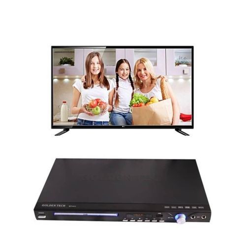 Buy 1 Led Digital 19 Inch Full Screen TV And Get 1 DVD Player Free-Black