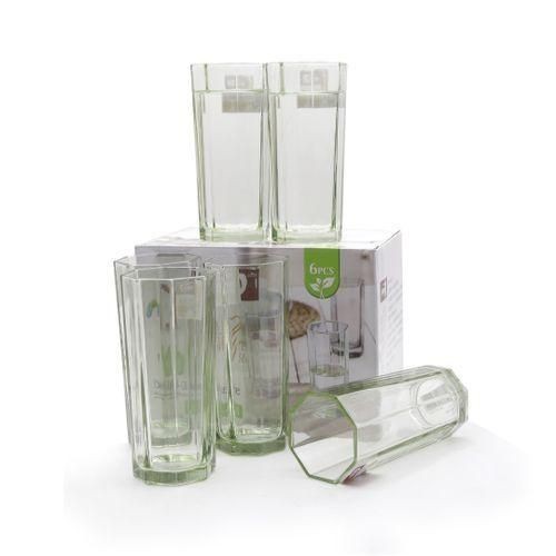 6 Pieces Of Water/Juice Glasses - Green.
