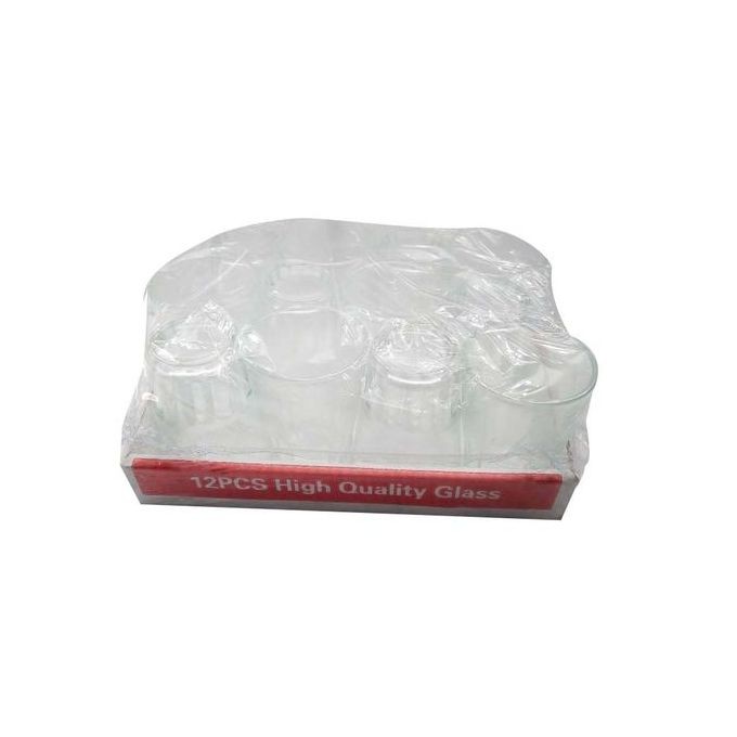 Elegant 12 Pieces Tote Glasses-Transparent