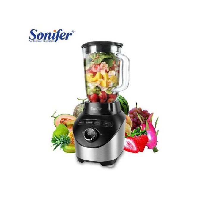 Electric Powerful Commercial Blender For Making Juice And Smoothies With Ice Crushing Function-Transparent